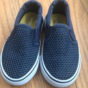 Cat & Jack Navy Canvas Toddler Slip-On Sneakers - Size T7